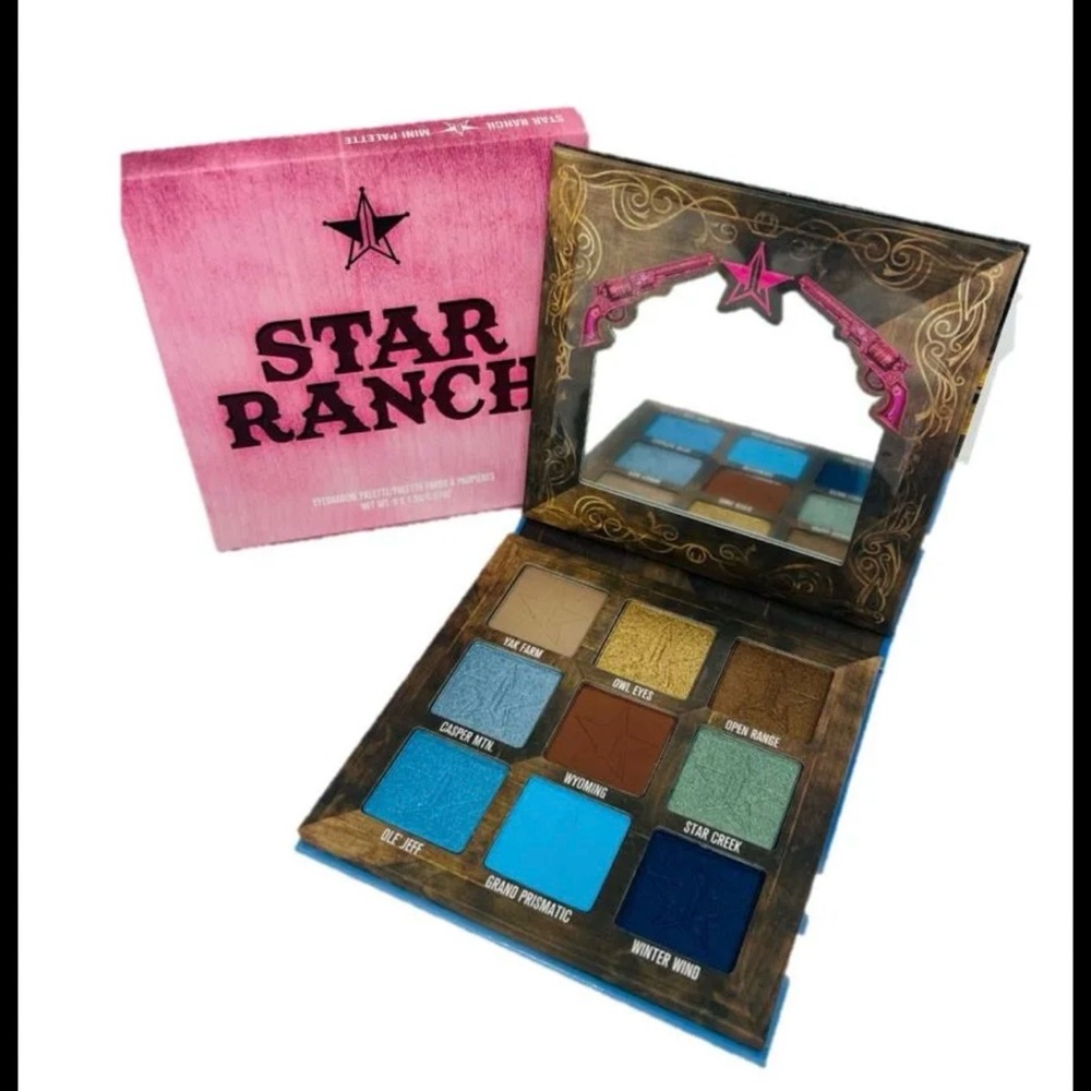 Rare Jeffree Star Star Ranch Eyeshadow Palette - Pink, Gold, Blue, Teal, Brown